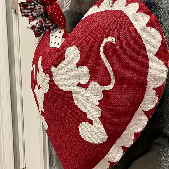 Valentine door hanger Disney Mickey Minnie heart - Picture 5 of 10